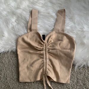 H&M crop top with adjustable tie!